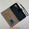کیف گوشی Redmi Note 10 4G / Redmi Note 10S / Poco M5S شیائومی مگنتی طرح چرم کتابی محافظ لنزدار بنددار خاکستری کد 91489