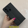کیف گوشی Redmi 12C / Poco C55 / Redmi 11A شیائومی مگنتی طرح چرم کتابی محافظ لنزدار مشکی کد 91500