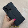 کیف گوشی Redmi 12C / Poco C55 / Redmi 11A شیائومی مگنتی طرح چرم کتابی محافظ لنزدار سرمه ای کد 91503