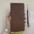 کیف گوشی Redmi 13C / Poco C65 شیائومی مگنتی طرح چرم کتابی محافظ لنزدار بنددار قهوه ای کد 91505