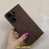 کیف گوشی Redmi 13C / Poco C65 شیائومی مگنتی طرح چرم کتابی محافظ لنزدار قهوه ای کد 91515