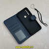 کیف گوشی Redmi Note 8 / Redmi Note 8 2021 شیائومی مگنتی طرح چرم کتابی محافظ لنزدار بند دار سرمه ای کد 91518