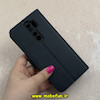 کیف گوشی Redmi Note 8 Pro شیائومی مگنتی طرح چرم کتابی محافظ لنزدار سرمه ای کد 91519