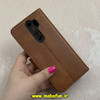 کیف گوشی Redmi Note 8 Pro شیائومی مگنتی طرح چرم کتابی محافظ لنزدار عسلی کد 91521