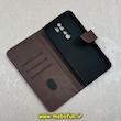 کیف گوشی Redmi Note 8 Pro شیائومی مگنتی طرح چرم کتابی محافظ لنزدار قهوه ای کد 91522