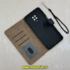 کیف گوشی Redmi Note 9S / Redmi Note 9 Pro شیائومی مگنتی طرح چرم کتابی محافظ لنزدار بنددار سرمه ای کد 91526