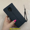 کیف گوشی Redmi Note 9S / Redmi Note 9 Pro شیائومی مگنتی طرح چرم کتابی محافظ لنزدار بنددار سرمه ای کد 91526