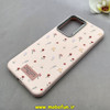 قاب گوشی Galaxy A26 سامسونگ لدر دیزاین SOFT Lether Design فانتزی سیلیکونی طرح چرمی گل های کیوت صورتی روشن کد 91576