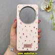 قاب گوشی Redmi 14C / Poco C75 / Redmi A4 شیائومی لدر دیزاین SOFT Lether Design فانتزی سیلیکونی طرح چرمی گل های کیوت صورتی روشن کد 91604