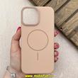 قاب گوشی iPhone 13 Pro Max آیفون مگ سیف دار اورجینال سخت HARD کلاسیک یونیک کیس Unique Case گلبهی کد 91309