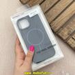 قاب گوشی iPhone 15 آیفون مگ سیف دار اورجینال سخت HARD کلاسیک یونیک کیس Unique Case خاکستری تیره کد 91311