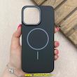 قاب گوشی iPhone 15 Pro Max آیفون مگ سیف دار اورجینال سخت HARD کلاسیک یونیک کیس Unique Case مشکی کد 91315