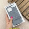 قاب گوشی iPhone 15 Pro Max آیفون مگ سیف دار اورجینال سخت HARD کلاسیک یونیک کیس Unique Case خاکستری تیره کد 91316