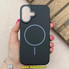 قاب گوشی iPhone 16 آیفون مگ سیف دار اورجینال سخت HARD کلاسیک یونیک کیس Unique Case مشکی کد 91319