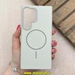 قاب گوشی Galaxy S24 Ultra سامسونگ مگ سیف دار اورجینال سخت HARD کلاسیک یونیک کیس Unique Case کرم کد 91335