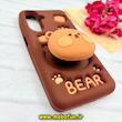 قاب گوشی Galaxy A26 سامسونگ سیلیکونی پاک کنی طرح خرسی BEAR پاپ سوکت برجسته کد 91631