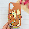 قاب گوشی iPhone 16 آیفون سیلیکونی پاک کنی طرح دونات میکی موس برجسته شکلاتی کد 91652