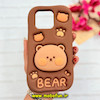 قاب گوشی Poco X6 Pro / Redmi K70E شیائومی سیلیکونی پاک کنی طرح خرسی BEAR پاپ سوکت برجسته کد 91670