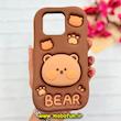 قاب گوشی Poco X6 Pro / Redmi K70E شیائومی سیلیکونی پاک کنی طرح خرسی BEAR پاپ سوکت برجسته کد 91670