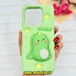 قاب گوشی Redmi Note 14 4G شیائومی سیلیکونی پاک کنی CUTE BEAR طرح دایناسور برجسته سبز کد 91673