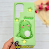 قاب گوشی Galaxy S25 Ultra سامسونگ سیلیکونی پاک کنی CUTE BEAR طرح دایناسور برجسته سبز کد 91681