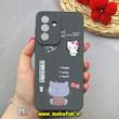 قاب گوشی Galaxy A56 سامسونگ سیلیکونی ژله ای سه بعدی برجسته عروسکی محافظ لنز دار طرح کیتی Kitty مشکی کد 91693