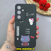 قاب گوشی Galaxy S24 FE سامسونگ سیلیکونی ژله ای سه بعدی برجسته عروسکی محافظ لنز دار طرح کیتی Kitty مشکی کد 91705