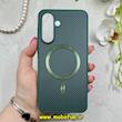 قاب گوشی Galaxy A36 / A56 سامسونگ کربن Carbon سخت HARD طرح مگ سیف درجه یک سبز تیره کد 91749