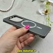 قاب گوشی Redmi Note 14 Pro 4G شیائومی کربن Carbon سخت HARD طرح مگ سیف درجه یک خاکستری کد 91766