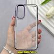 قاب گوشی Galaxy A24 سامسونگ طرح پشت طلق شیشه ای شفاف اورجینال برند FASHION CASE بنفش کد 91796