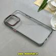 قاب گوشی iPhone 15 Pro Max آیفون اورجینال Classic Fit طلقی شیشه ای شفاف لنز فلزی کد 91819