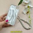 قاب گوشی iPhone 7 / iPhone 8 / iPhone SE 2020 / iPhone SE 2022 آیفون سخت Hard لیزری لاکچری کیس مرواریدی پروانه ای کیوت دستبندی کد 91848