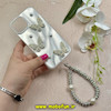 قاب گوشی iPhone 15 آیفون سخت Hard لیزری لاکچری کیس مرواریدی پروانه ای کیوت دستبندی کد 91855