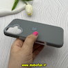 قاب گوشی iPhone 16 آیفون سیلیکونی پاستیلی اورجینال Case پاک کنی داخل مخملی درجه یک خاکستری تیره کد 92025