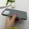 قاب گوشی iPhone 16 Pro Max آیفون سیلیکونی پاستیلی اورجینال Case پاک کنی داخل مخملی درجه یک خاکستری تیره کد 92029