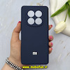 قاب گوشی Redmi Note 14 Pro 4G شیائومی سیلیکونی اورجینال پاک کنی درجه یک زیربسته محافظ لنزدار سرمه ای کد 92041