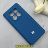 قاب گوشی Redmi Note 14 Pro 4G شیائومی سیلیکونی اورجینال پاک کنی درجه یک زیربسته محافظ لنزدار آبی تیره کد 92042