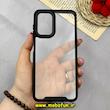 قاب گوشی Galaxy A13 4G / A04S سامسونگ اورجینال Pro Camera طرح پشت طلق شفاف دور سیلیکونی محافظ لنز دار مشکی کد 92047