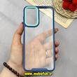 قاب گوشی Galaxy A23 سامسونگ اورجینال Pro Camera طرح پشت طلق شفاف دور سیلیکونی محافظ لنز دار سرمه ای کد 92048