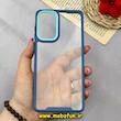 قاب گوشی Galaxy A73 سامسونگ اورجینال Pro Camera طرح پشت طلق شفاف دور سیلیکونی محافظ لنز دار سرمه ای کد 92053