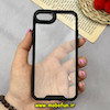 قاب گوشی iPhone 6 / iPhone 6s / iPhone 7 / iPhone 8 / iPhone SE 2020 / iPhone SE 2022 اورجینال Pro Camera طرح پشت طلق شفاف دور سیلیکونی محافظ لنز دار مشکی کد 92056