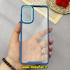 قاب گوشی Galaxy M52 سامسونگ اورجینال Pro Camera طرح پشت طلق شفاف دور سیلیکونی محافظ لنز دار سرمه ای کد 92061