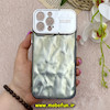 قاب گوشی iPhone 13 Pro Max آیفون موج دار لاکچری محافظ لنزدار AUTO FOCUS استندشو خاکستری کد 92088