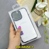 قاب گوشی iPhone 14 Pro Max آیفون طلقی شیشه ای شفاف بنفش کد 92094