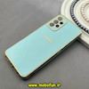 قاب گوشی Galaxy A23 سامسونگ طرح ژله ای مای کیس گلد لاین دور طلایی محافظ لنز دار فیروزه ای کد 92124