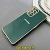 قاب گوشی Galaxy A33 سامسونگ طرح ژله ای مای کیس گلد لاین دور طلایی محافظ لنز دار سبز کد 92135