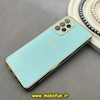 قاب گوشی Galaxy A33 سامسونگ طرح ژله ای مای کیس گلد لاین دور طلایی محافظ لنز دار فیروزه ای کد 92137