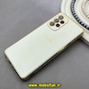 قاب گوشی Galaxy A53 سامسونگ طرح ژله ای مای کیس گلد لاین دور طلایی محافظ لنز دار سفید کد 92153