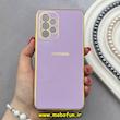 قاب گوشی Galaxy A53 سامسونگ طرح ژله ای مای کیس گلد لاین دور طلایی محافظ لنز دار یاسی کد 92154