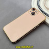 قاب گوشی iPhone 13 آیفون طرح ژله ای مای کیس گلد لاین دور طلایی محافظ لنز دار گلبهی کد 92181